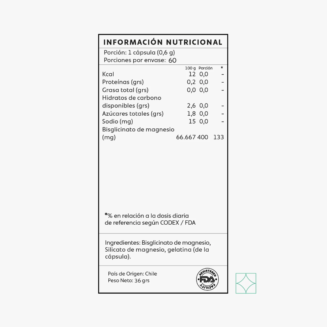 Bisglicinato de Magnesio