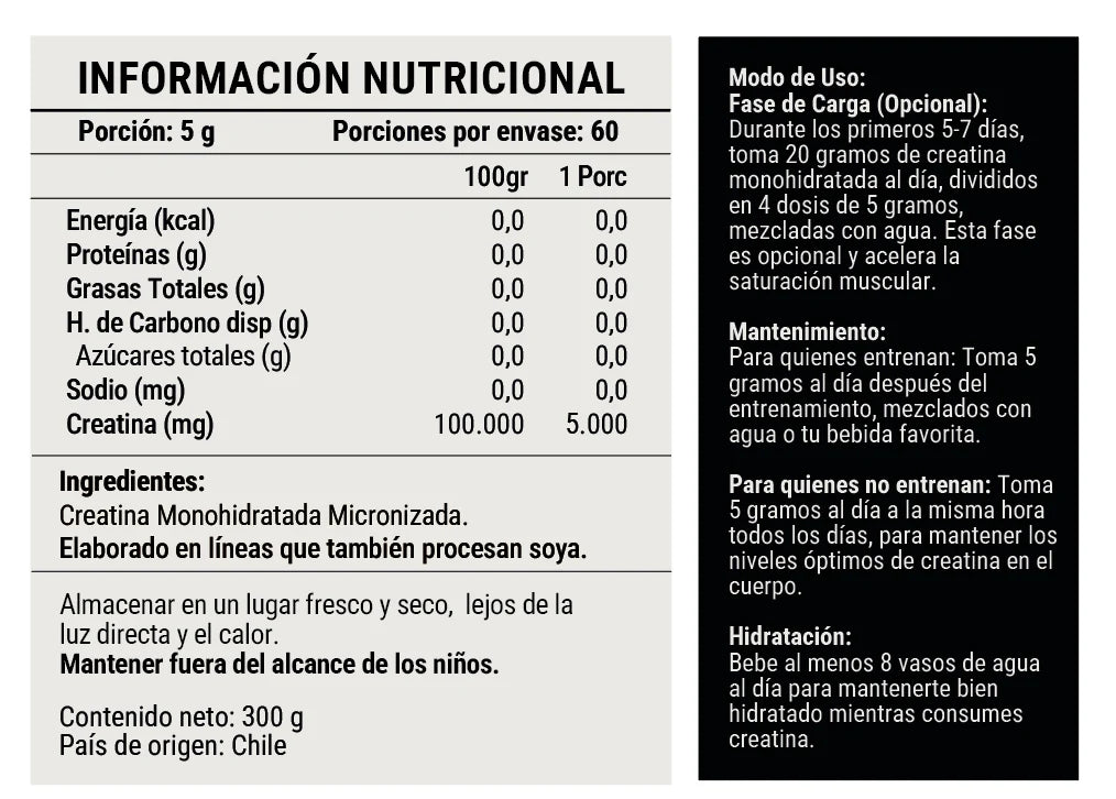 Creatina Monohidratada 300g