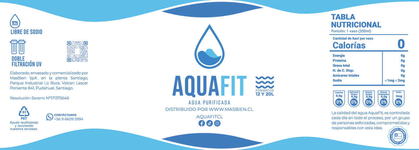 AquaFit - Recarga Bidón 12L 💧