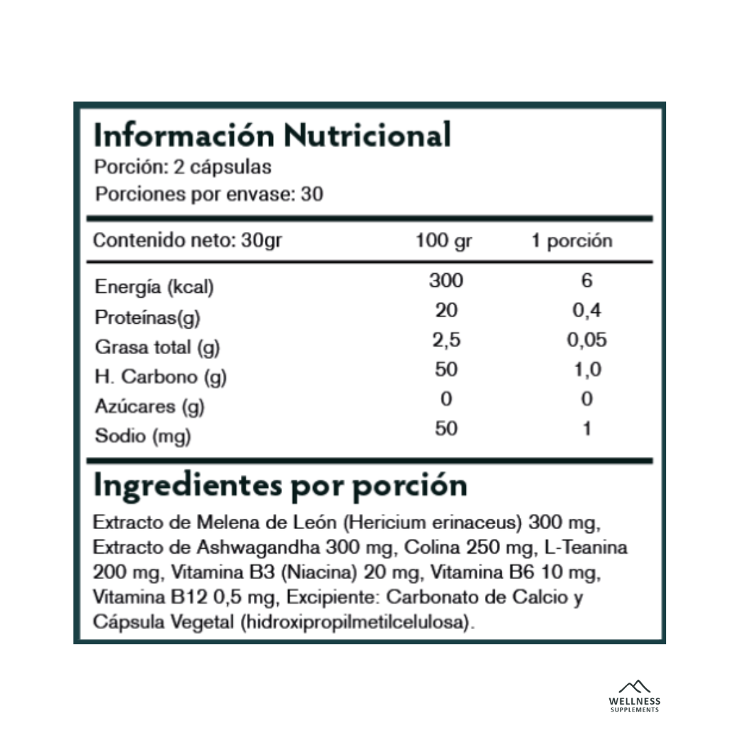 Pack Brain Focus 3 Meses - Wellness Supplements 🏔️