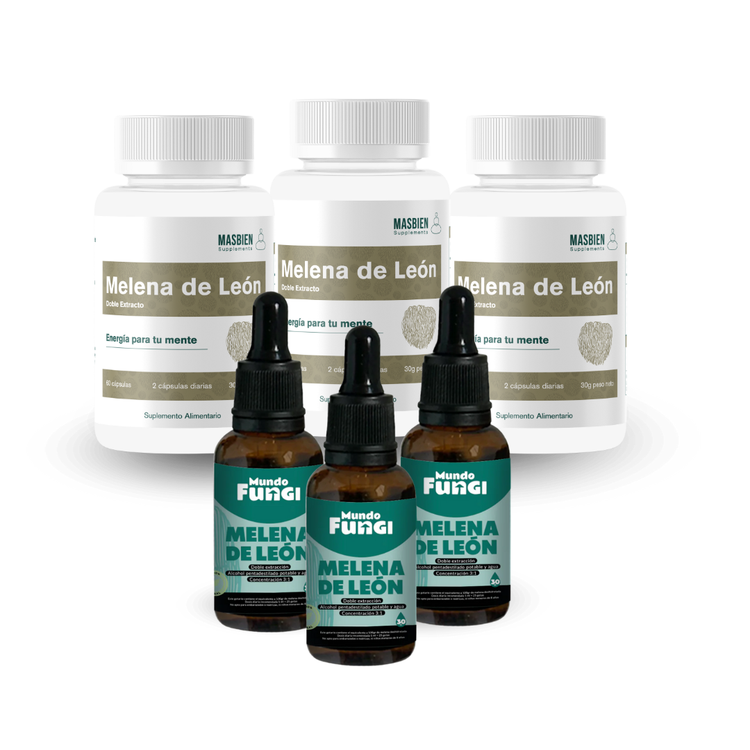 Pack Melena de León 3 Meses 🧠