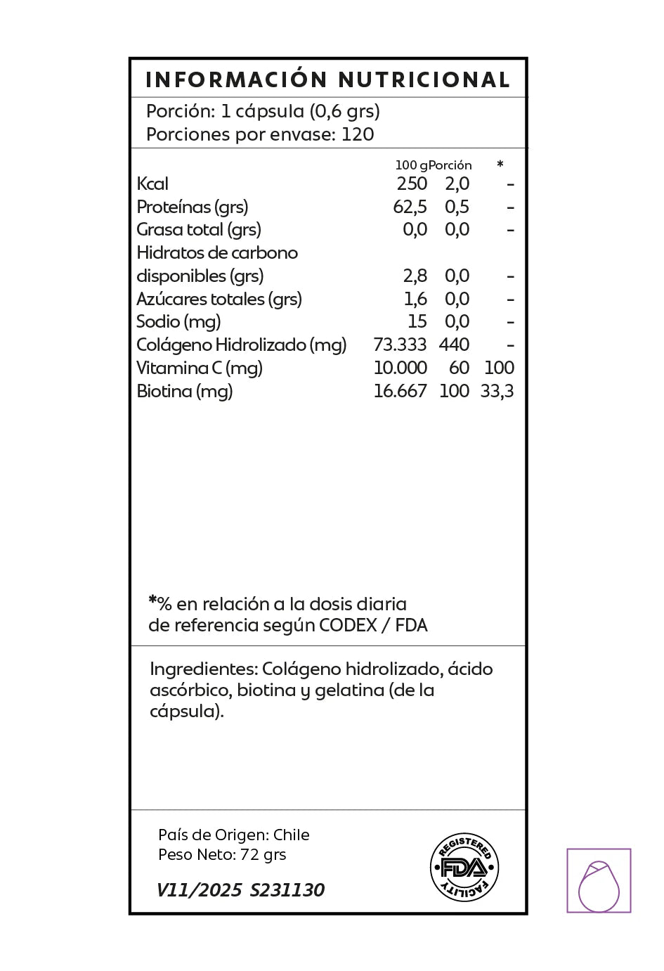 Colágeno + Biotina + Vitamina C