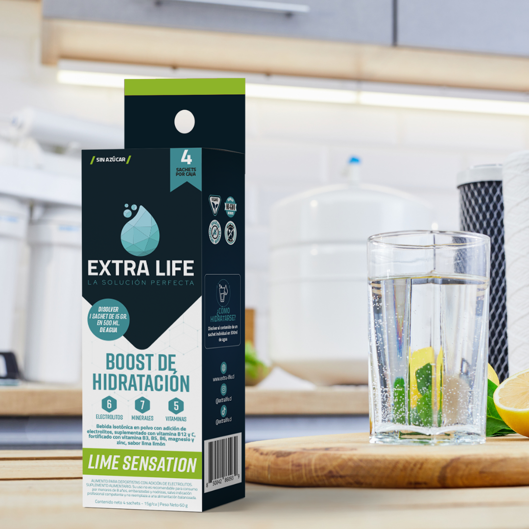 Extra Life Boost de Hidratación – Pack 4 Sachet - La bebida isotónica más potente del mercado 💧⚡