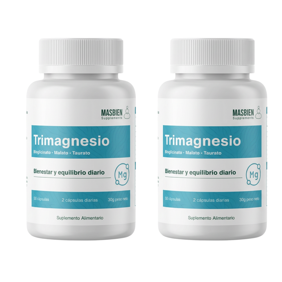 Triple Magnesio 90 Cápsulas - Masbien