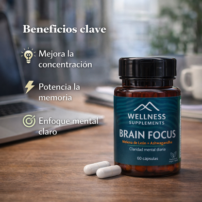 Pack Brain Focus 3 Meses - Wellness Supplements 🏔️