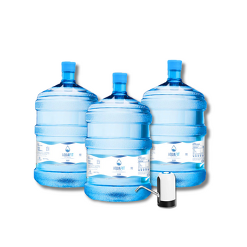 Pack Inicial 💧 Bomba USB + 03 bidones AquaFit 20L 🤩