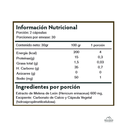 Melena de León - Wellness Supplements