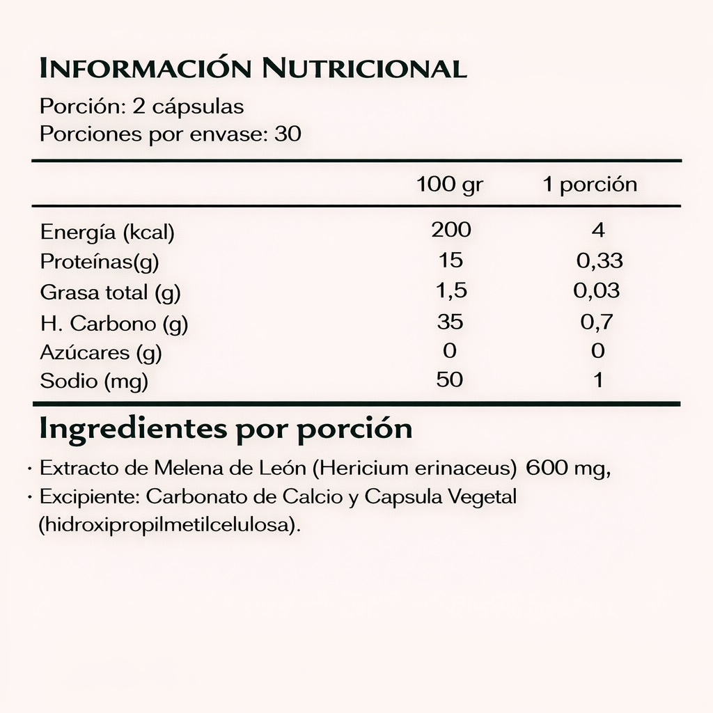 Melena de León - Wellness Supplements