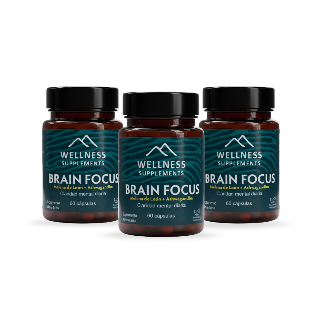 Pack Brain Focus 3 Meses - Wellness Supplements 🏔️