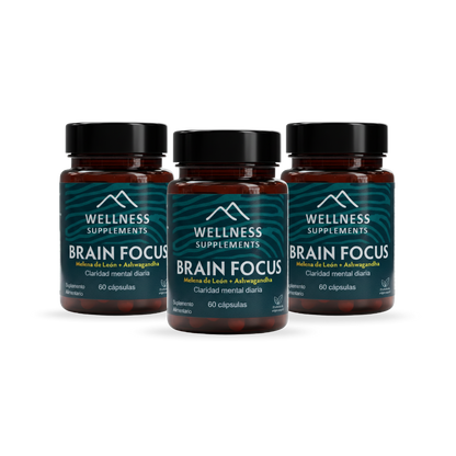 Pack Brain Focus 3 Meses - Wellness Supplements 🏔️