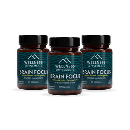 Pack Brain Focus 3 Meses - Wellness Supplements 🏔️