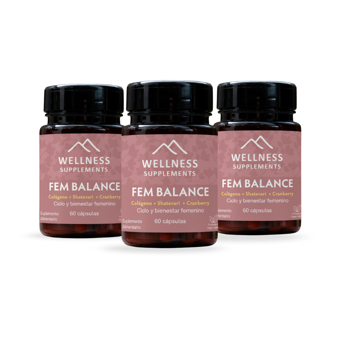 Pack Fem Balance 3 Meses - Wellness Supplements 🏔️