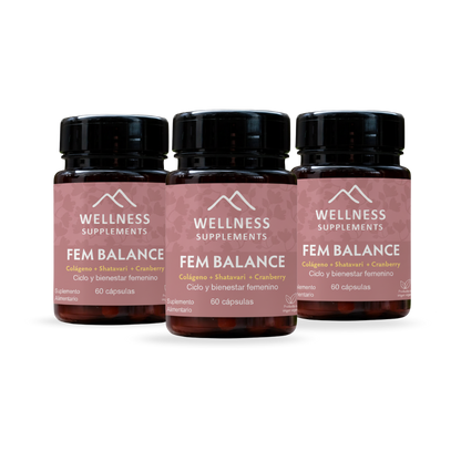 Pack Fem Balance 3 Meses - Wellness Supplements 🏔️