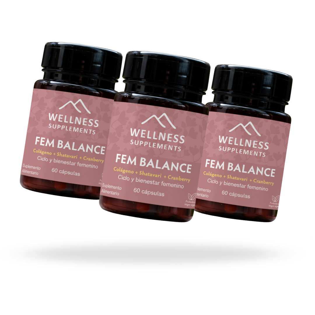 Pack Fem Balance 3 Meses - Wellness Supplements 🏔️