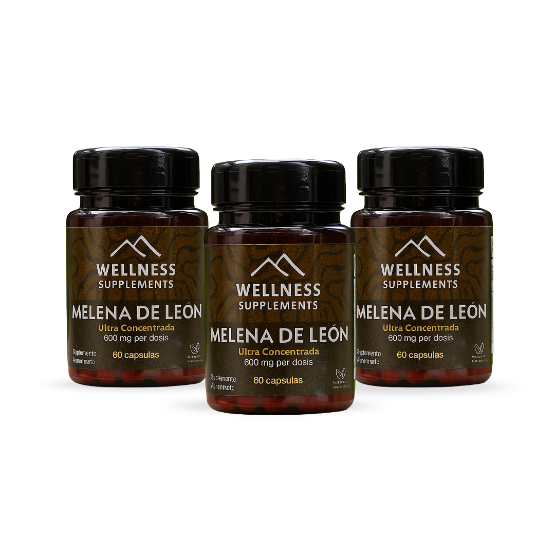 Pack Melena de León 3 Meses - Wellness Supplements 🏔️