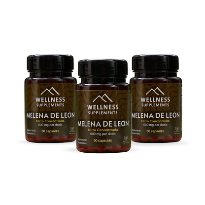 Pack Melena de León 3 Meses - Wellness Supplements 🏔️