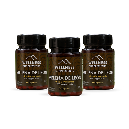 Pack Melena de León 3 Meses - Wellness Supplements 🏔️
