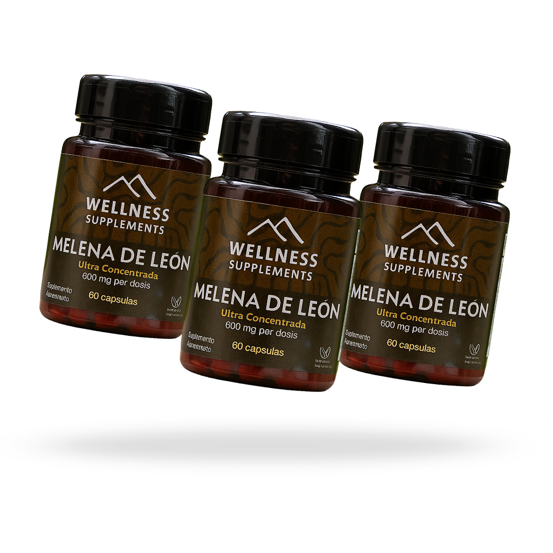 Pack Melena de León 3 Meses - Wellness Supplements 🏔️