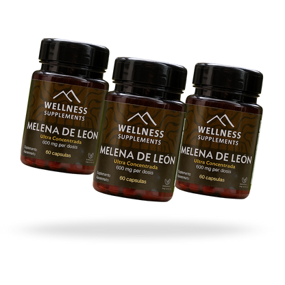 Pack Melena de León 3 Meses - Wellness Supplements 🏔️