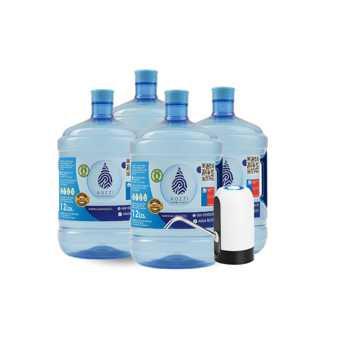 Pack Inicial 💧 Bomba USB + 04 bidones 12L 🤩