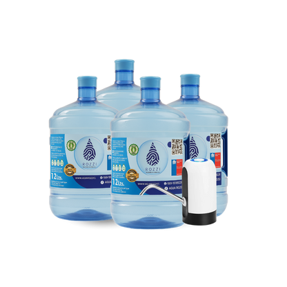 Pack Inicial 💧 Bomba USB + 04 bidones 12L 🤩