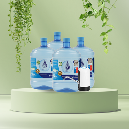 Pack Inicial 💧 Bomba USB + 04 bidones 12L 🤩