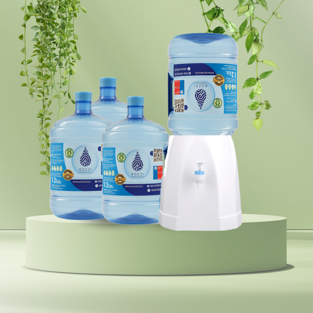 Pack Inicial 💧 Dispensador Básico + 04 bidones 12L 🤩