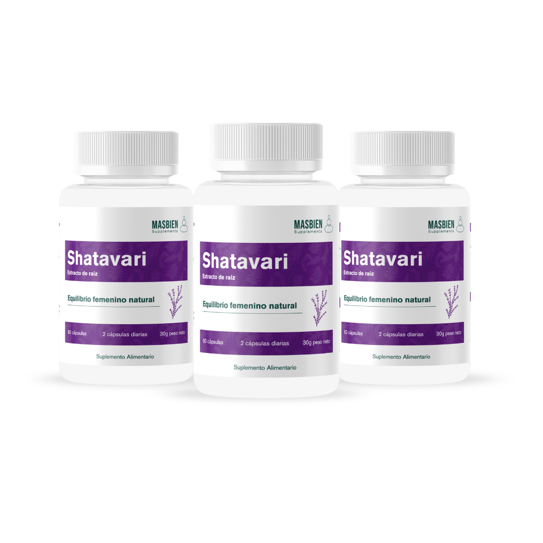 Pack Shatavari 3 Meses - Masbien 🌿