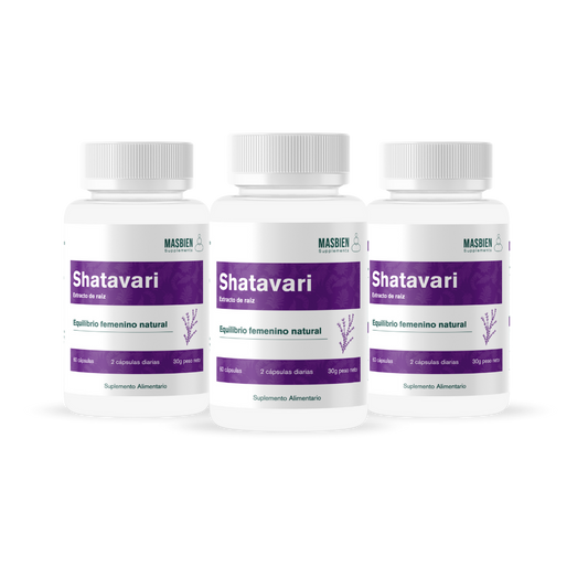 Pack Shatavari 3 Meses - Masbien 🌿