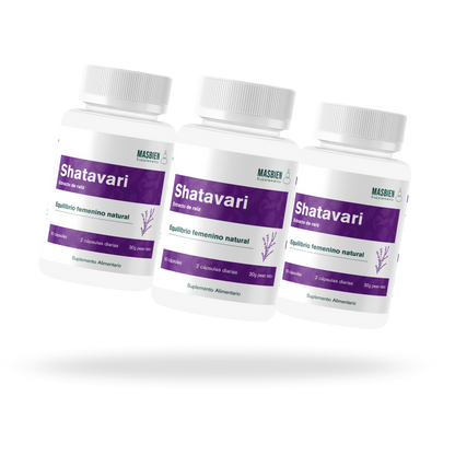 Pack Shatavari 3 Meses - Masbien 🌿