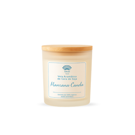 Vela Cera de Soja 130gr - Manzana Canela