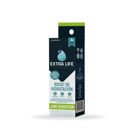 Extra Life Boost de Hidratación – Pack 4 Sachet - La bebida isotónica más potente del mercado 💧⚡